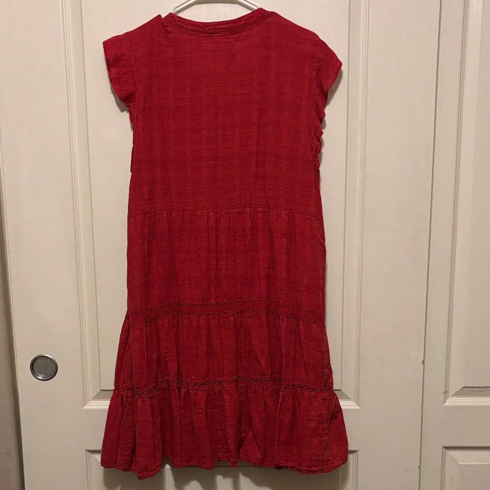 Knox Rose Red Mini Dress with Tassel Tie - Picture 4 of 7